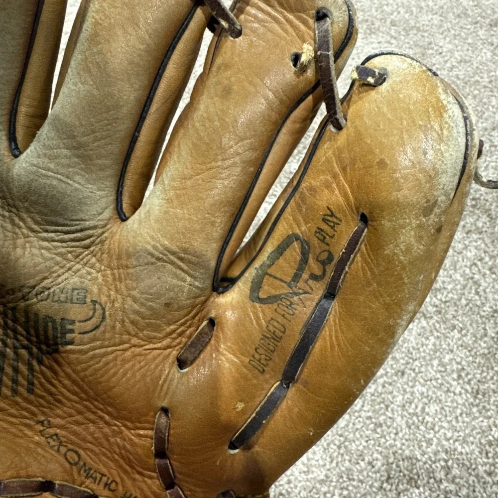 Vintage Franklin F153 Brown Leather Baseball Glove Flexomatic Horse & Cowhide